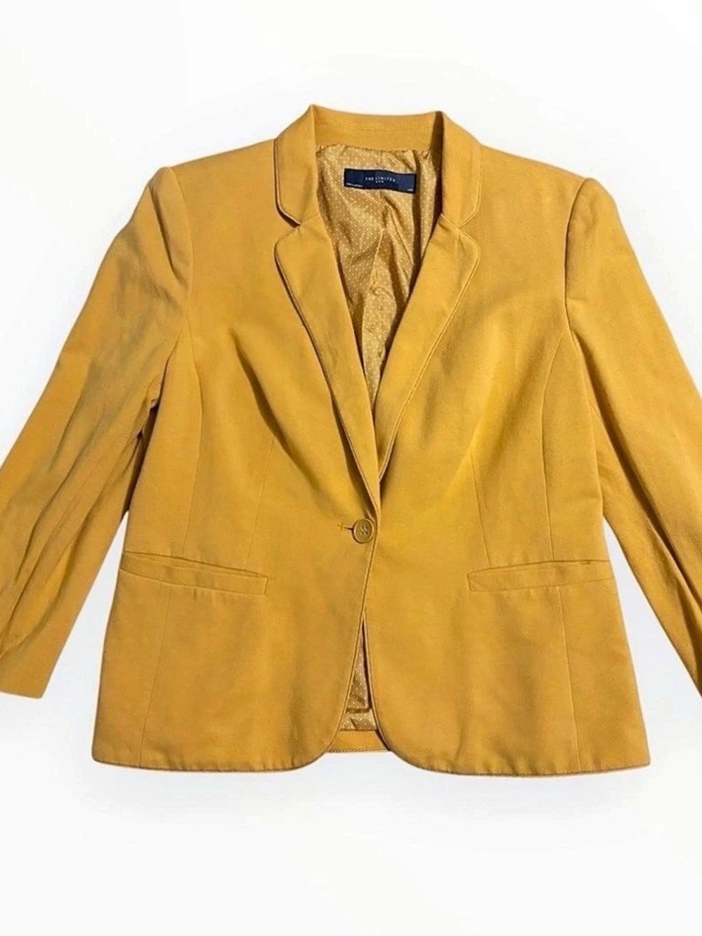 The Limited Blazer in Mustard Yellow Large Like New